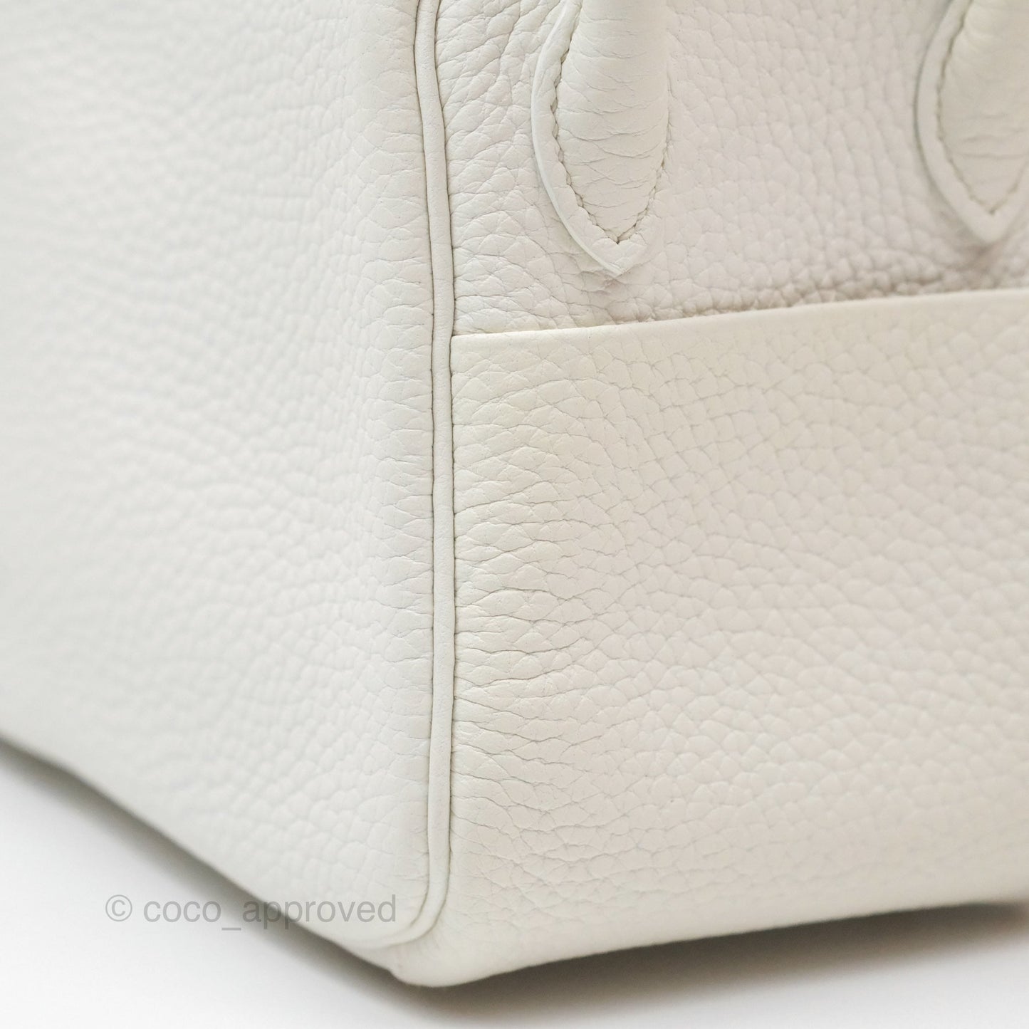 Hermès Mini Lindy 20 New White 0U Clemence Gold Hardware