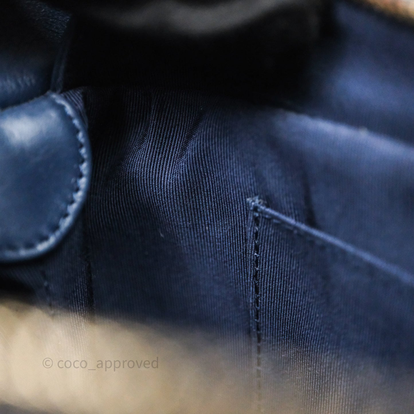 Chanel Quilted Small Gabrielle Hobo Navy Aged Calfskin Mixed Hardware
