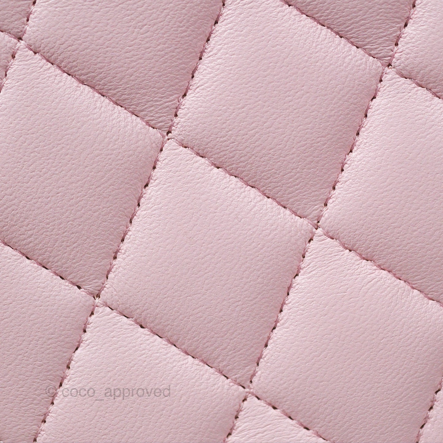 Chanel Vanity Rectangular Top Handle Pink Lambskin Gold Hardware