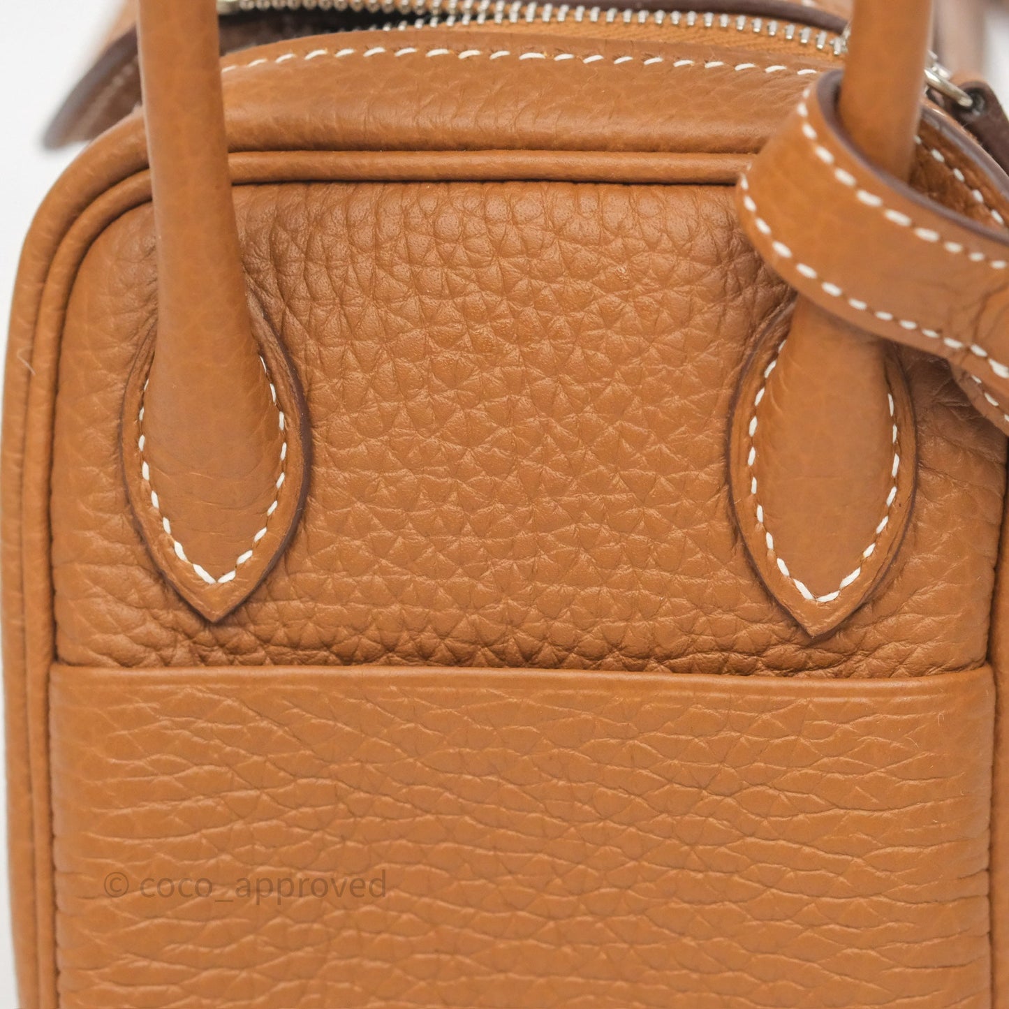Hermès Mini Lindy 20 Gold 37 Clemence Palladium Hardware