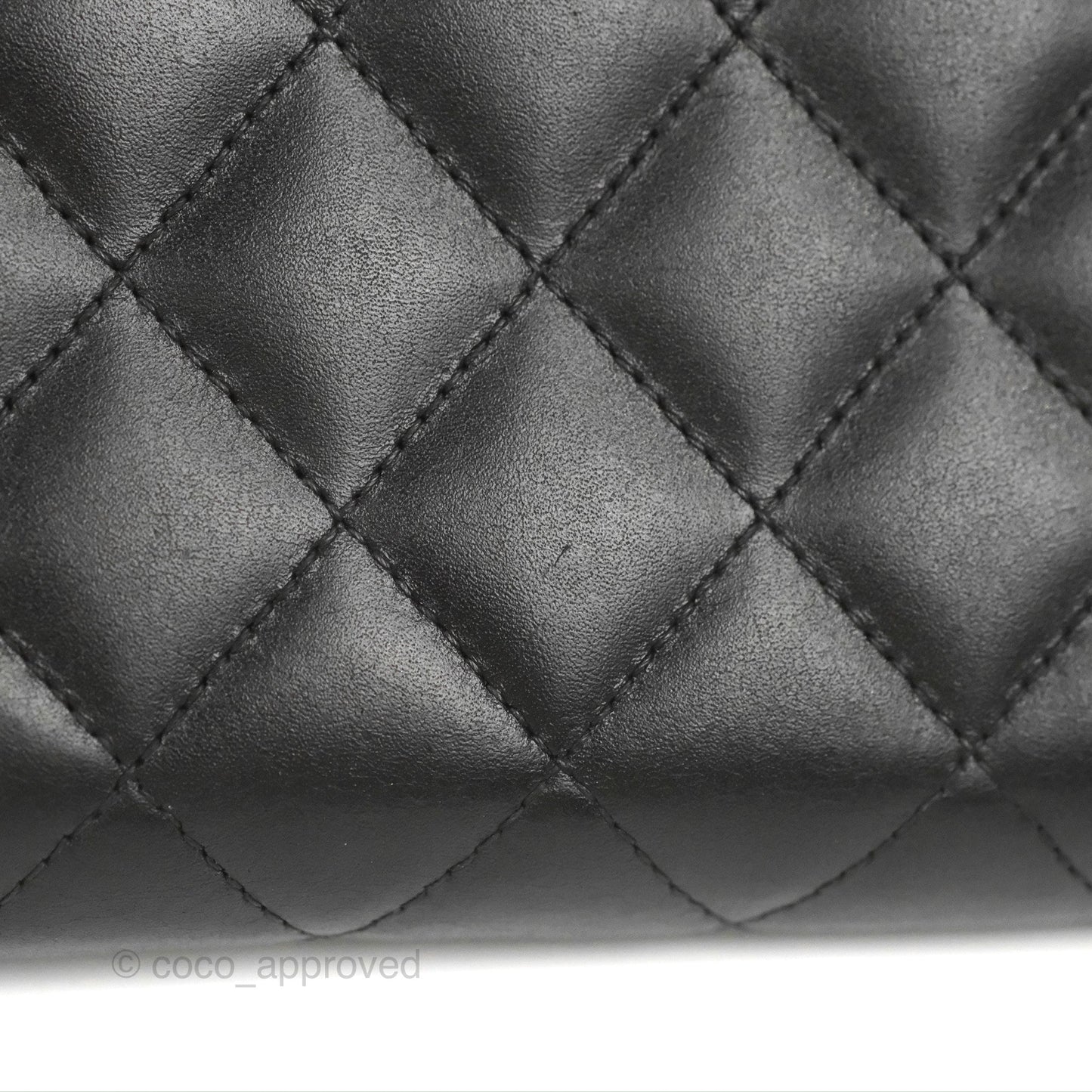 Chanel Quilted Cambon Yen Zip Long Wallet Black Calfskin Silver Hardware
