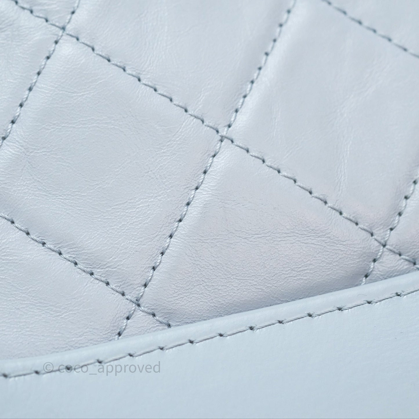Chanel Small Gabrielle Hobo Quilted Light Blue Aged Calfskin