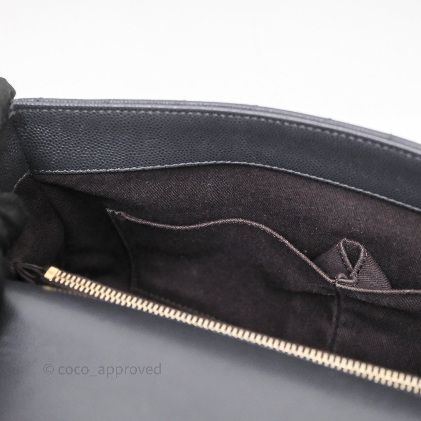 Chanel Medium Coco Handle Chevron Grey Bag Gold Hardware