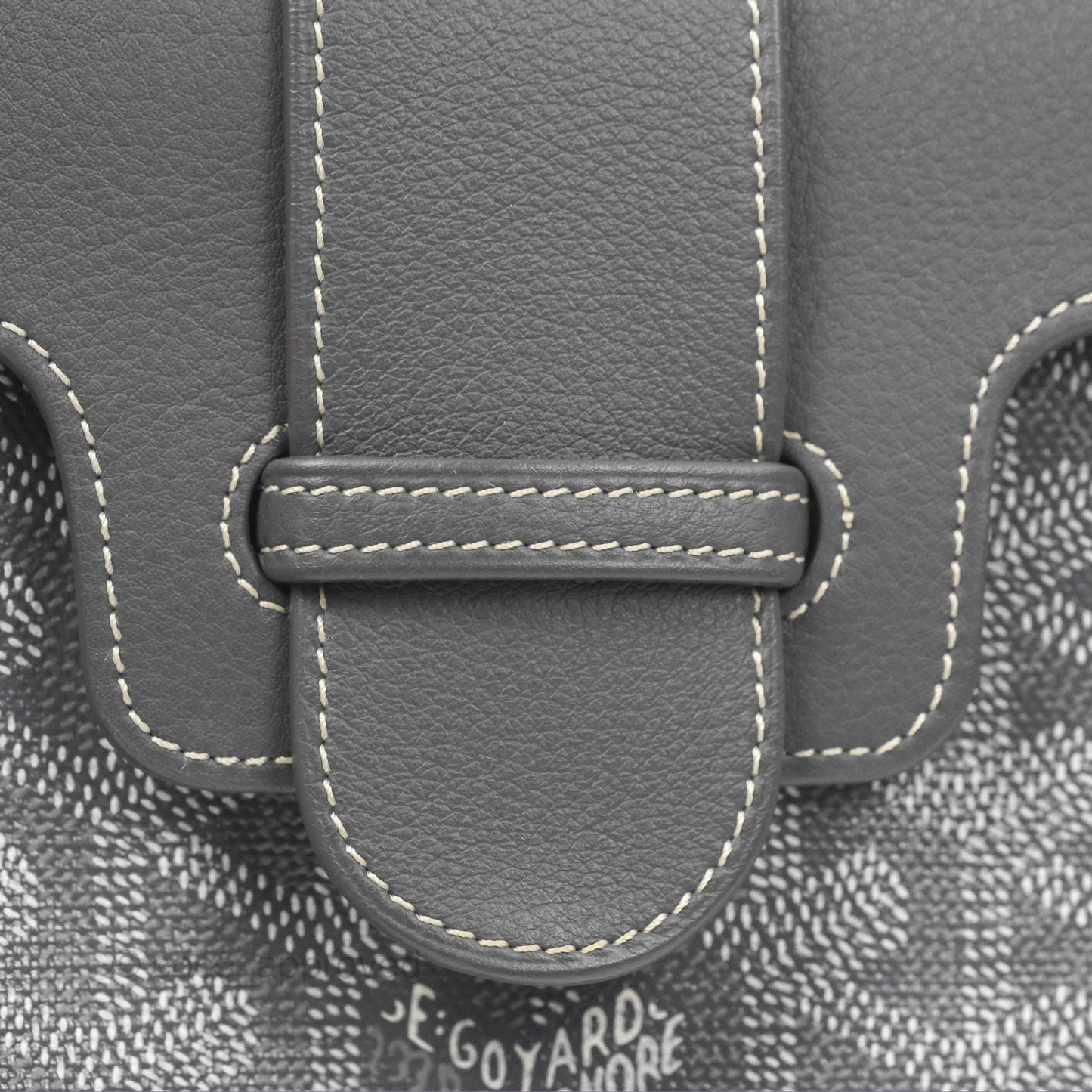 Goyard Saïgon Mini Bag Chevroches Calfskin Grey Silver Hardware