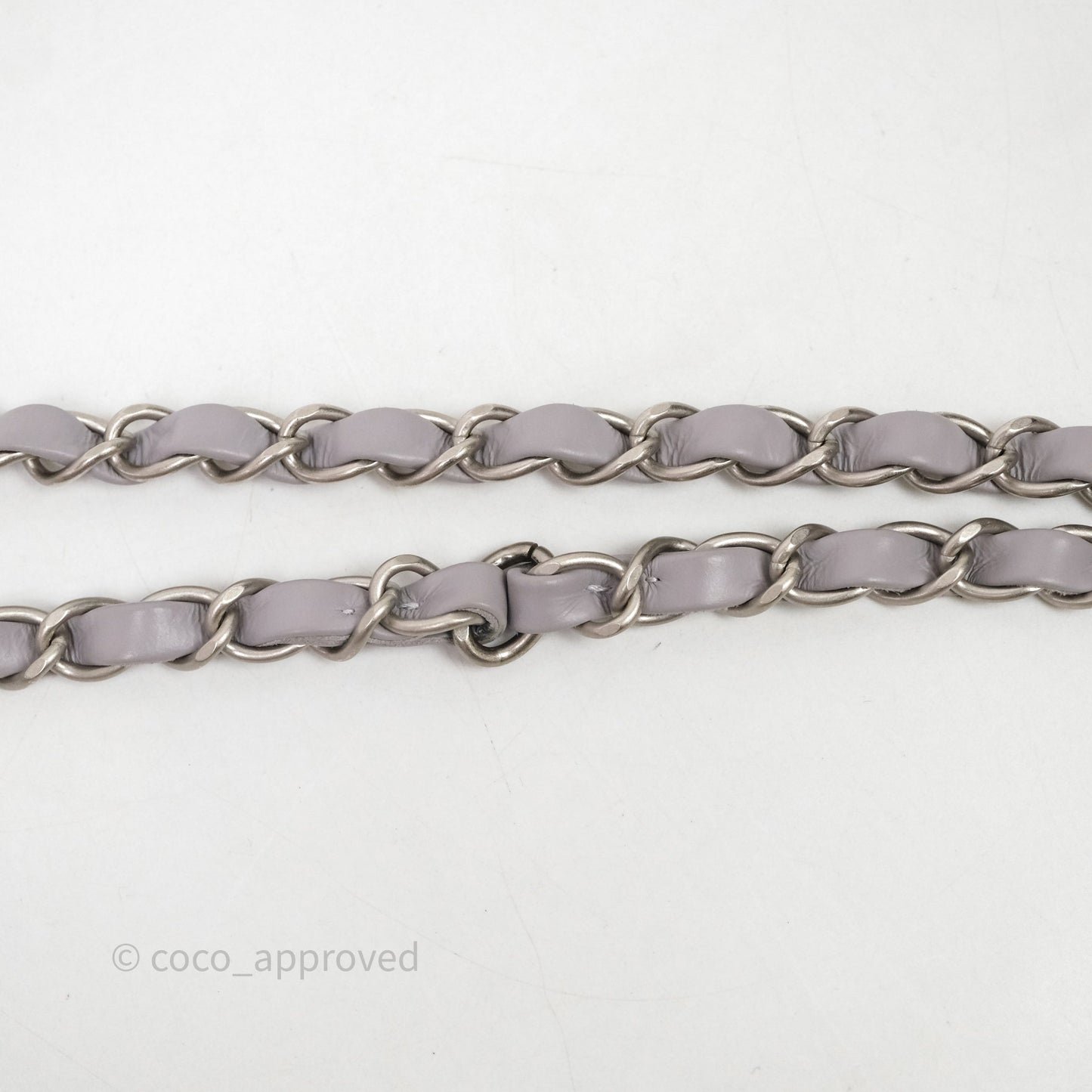 Chanel 22 Small Grey Aged Calfskin Matte Silver Hardware