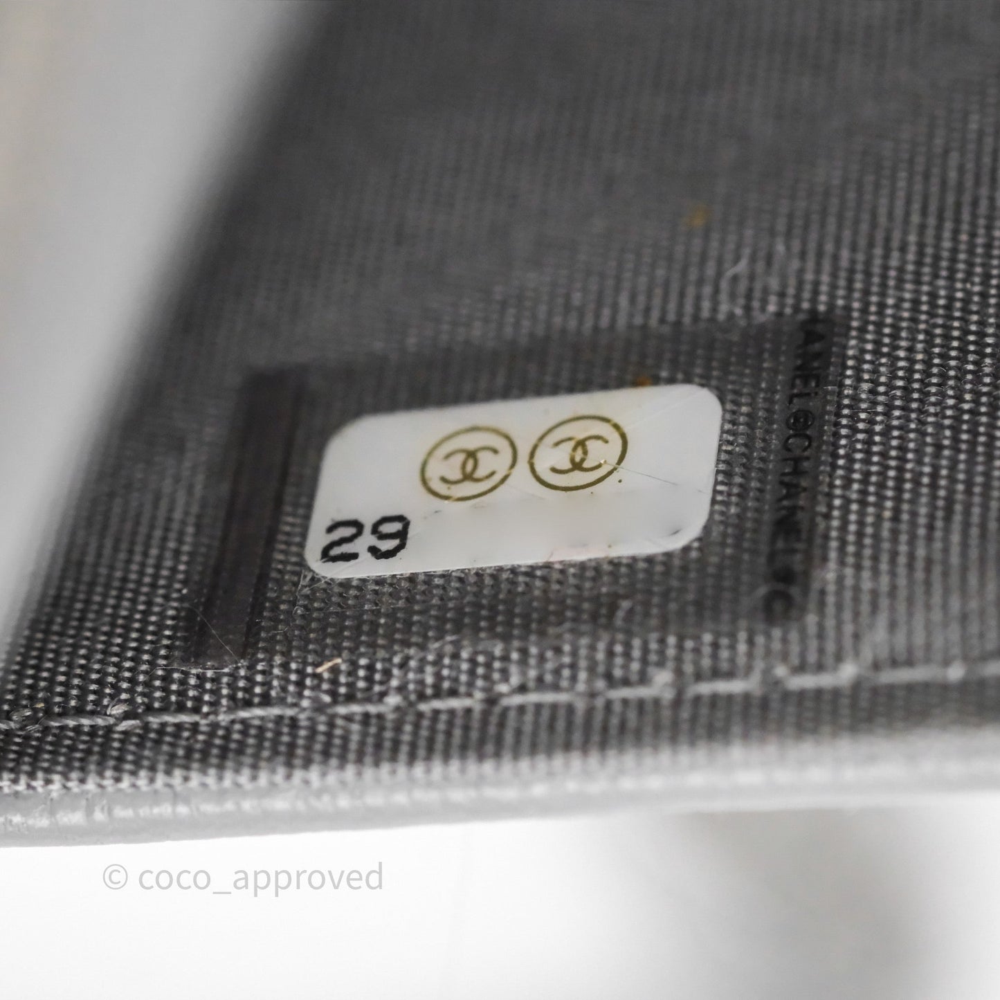 Chanel 19 Wallet on Chain WOC Grey Lambskin Mixed Hardware