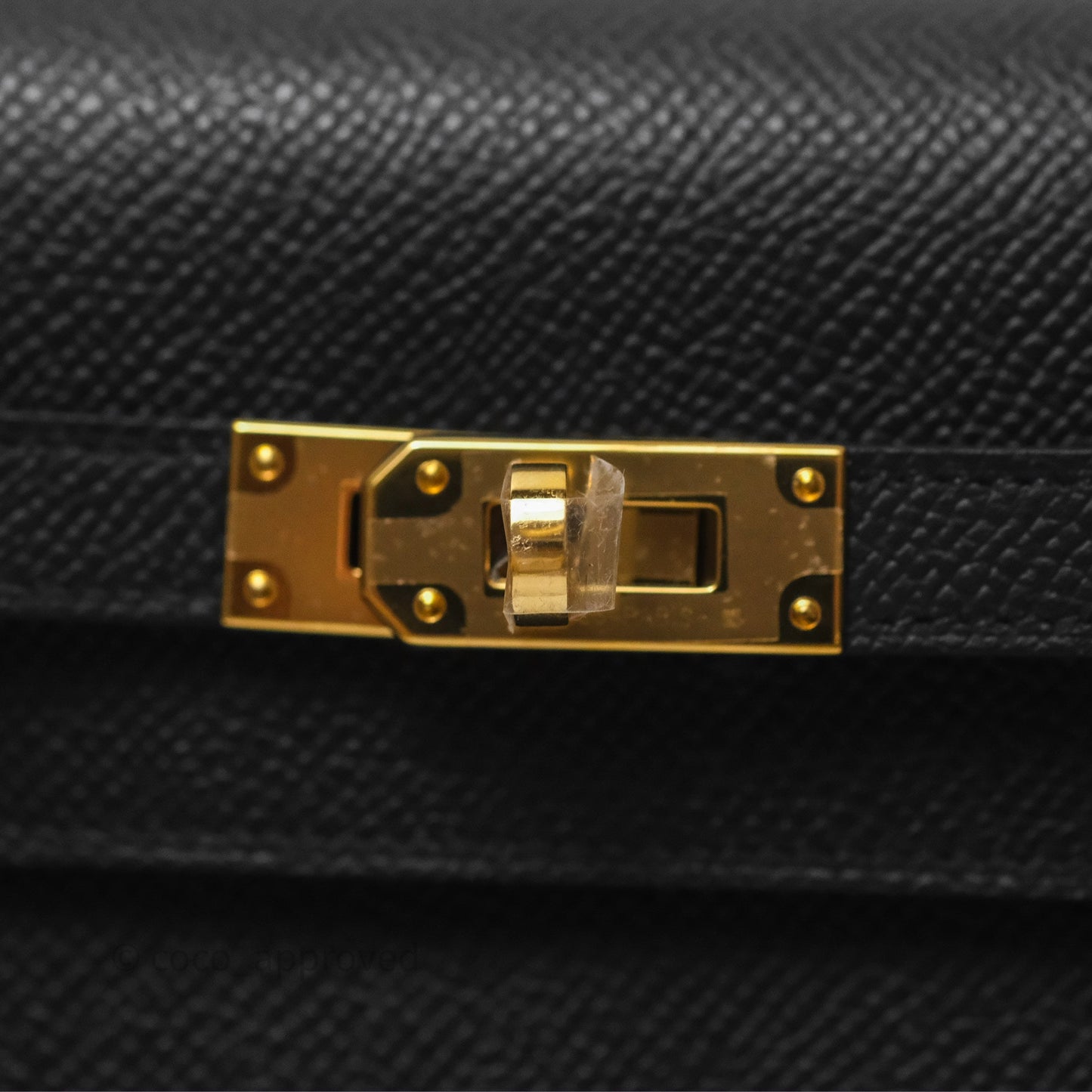 Hermès Kelly To Go Wallet Noir 89 Black Epsom Gold Hardware