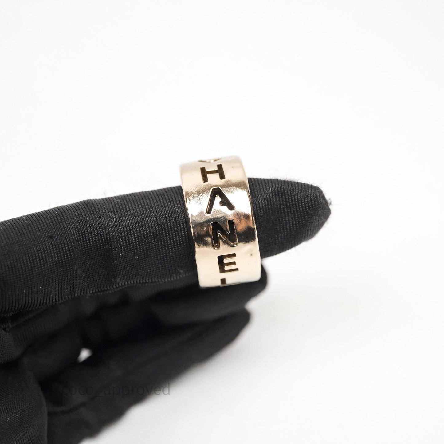 Chanel Logo Hoop Ear Clips Gold Tone 20P