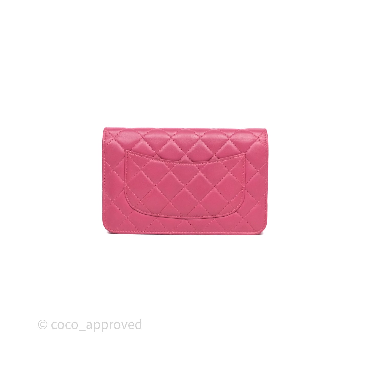 Chanel Quilted Classic WOC Pink Lambskin Gold Hardware