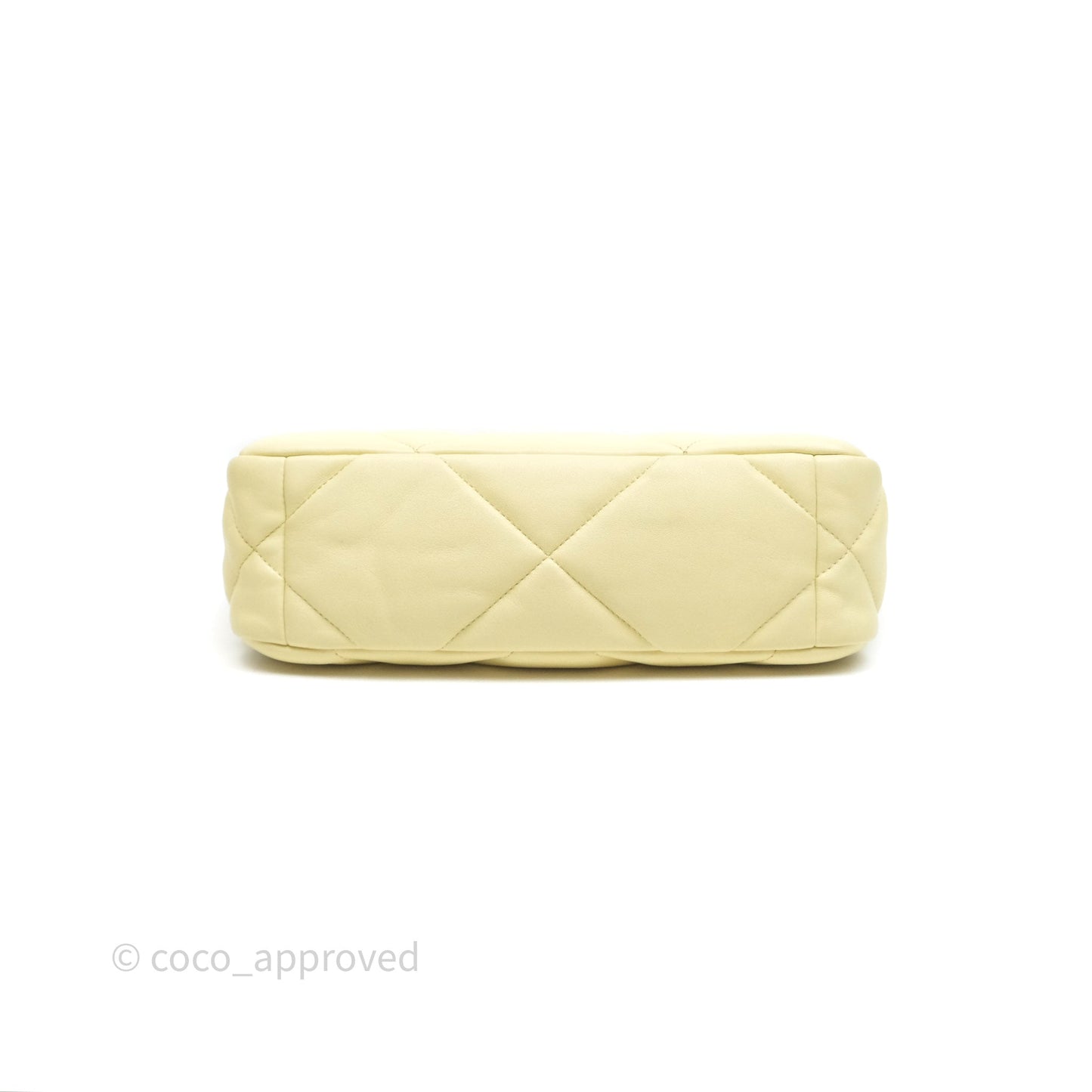 Chanel 19 Small Light Yellow Mixed Hardware