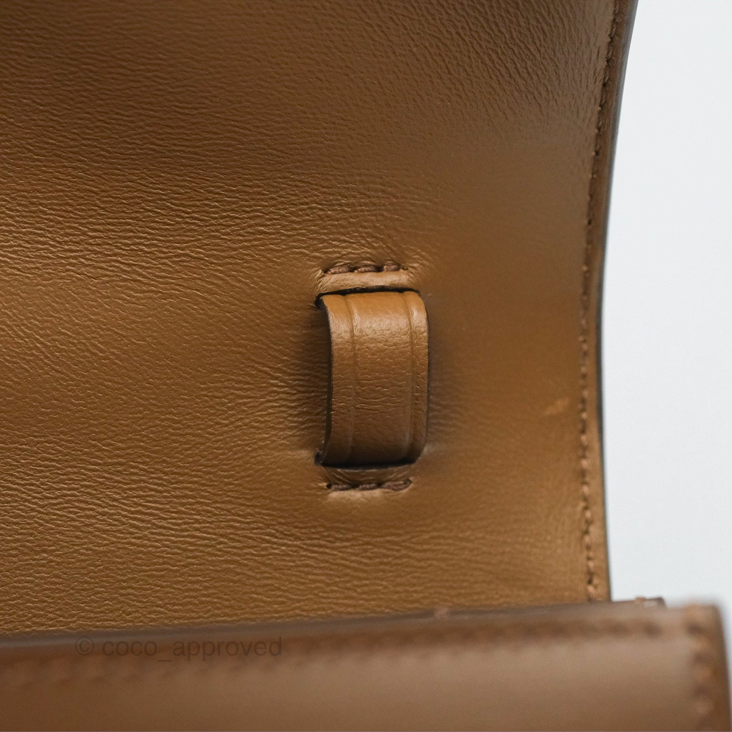 Celine Teen Classic Box Flap Caramel Calfskin