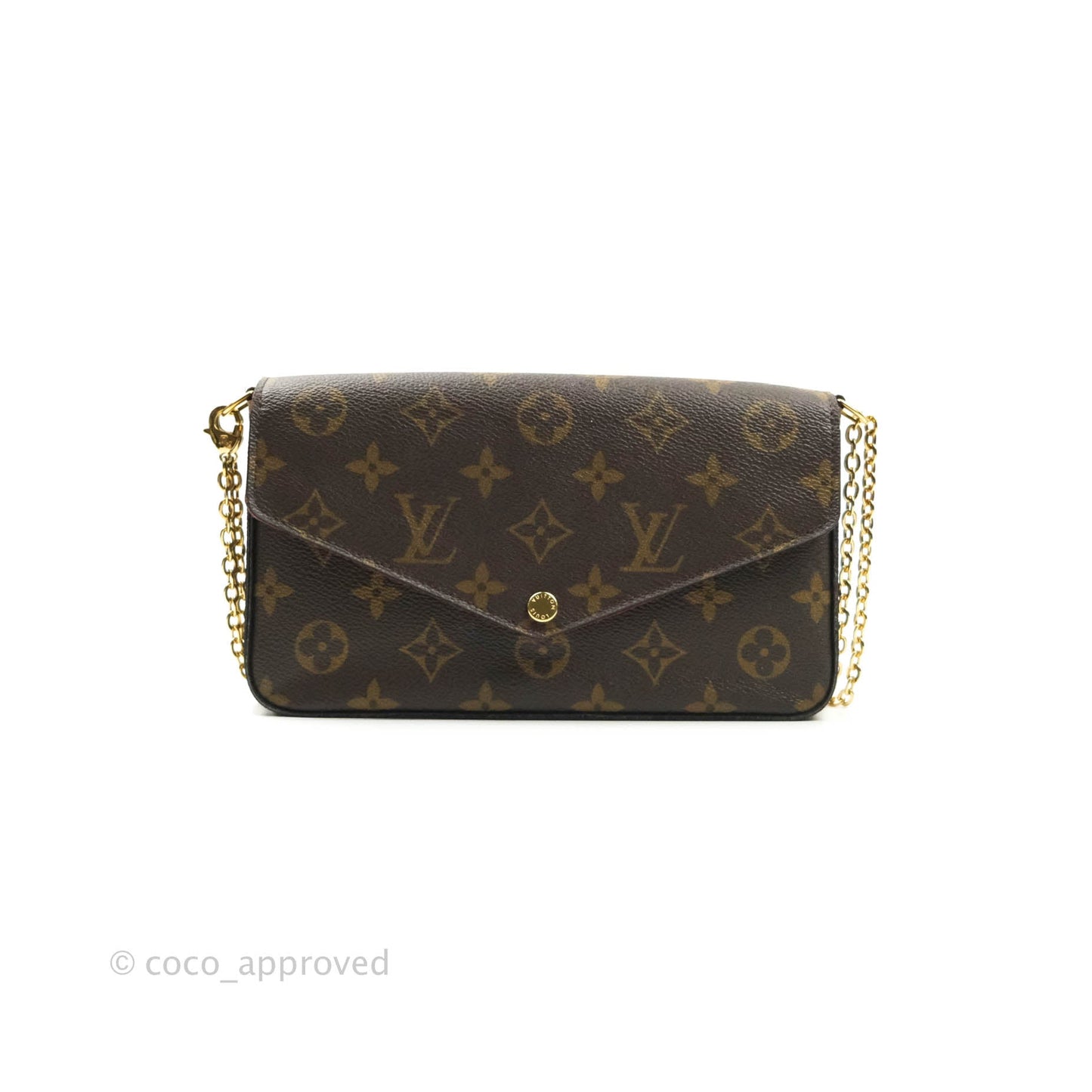 Louis Vuitton Monogram Canvas Pochette Félicie Bag Fuchsia Pink