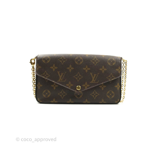 Louis Vuitton Monogram Canvas Pochette Félicie Bag Fuchsia Pink