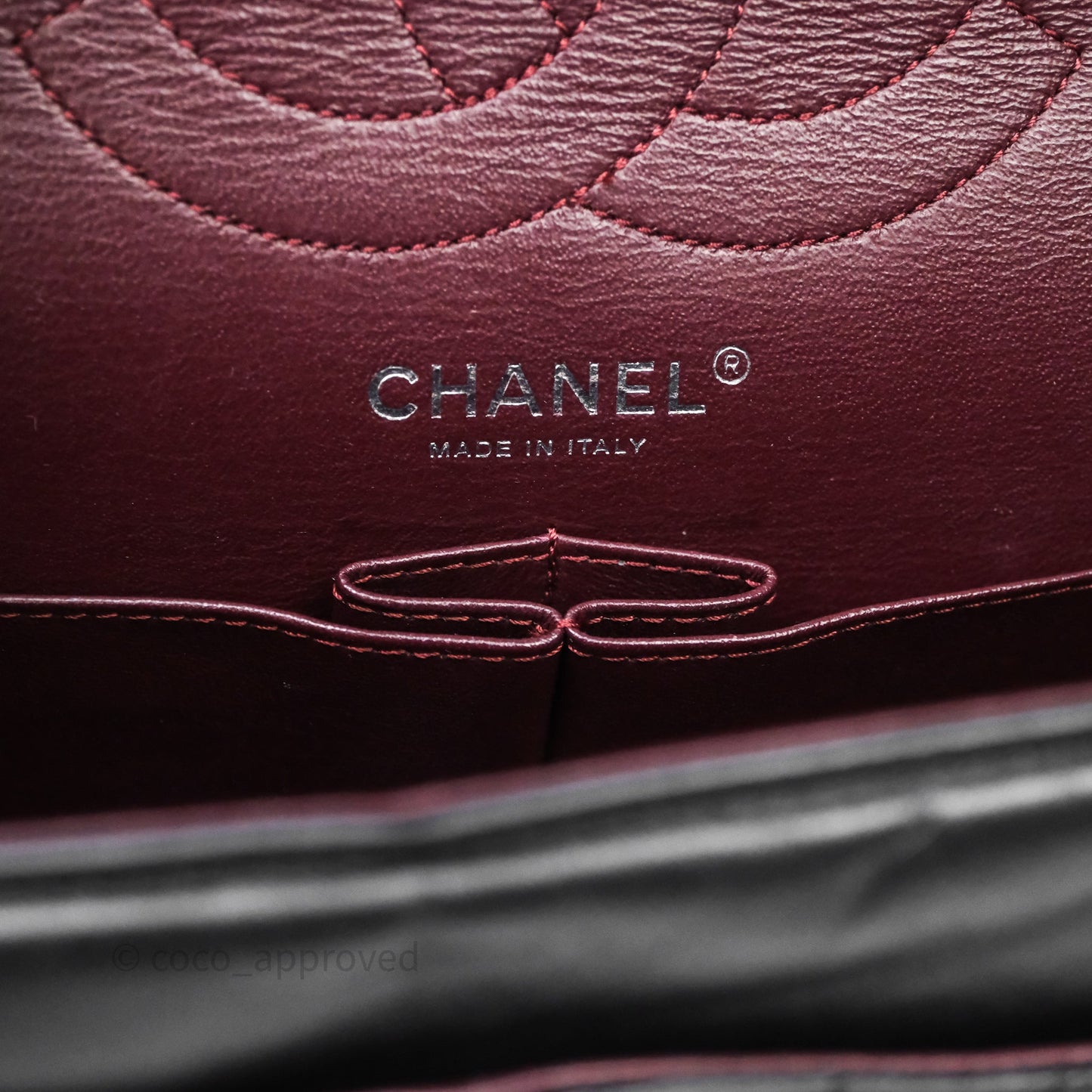 Chanel Reissue Medium 226 Chevron Aged Calfskin So Black