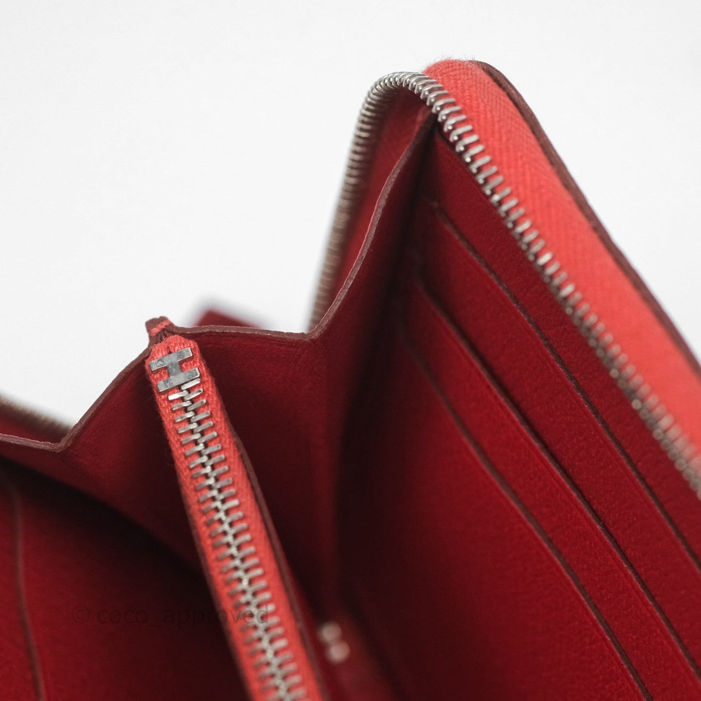Hermès Azap Wallet Red Alligator Palladium Hardware