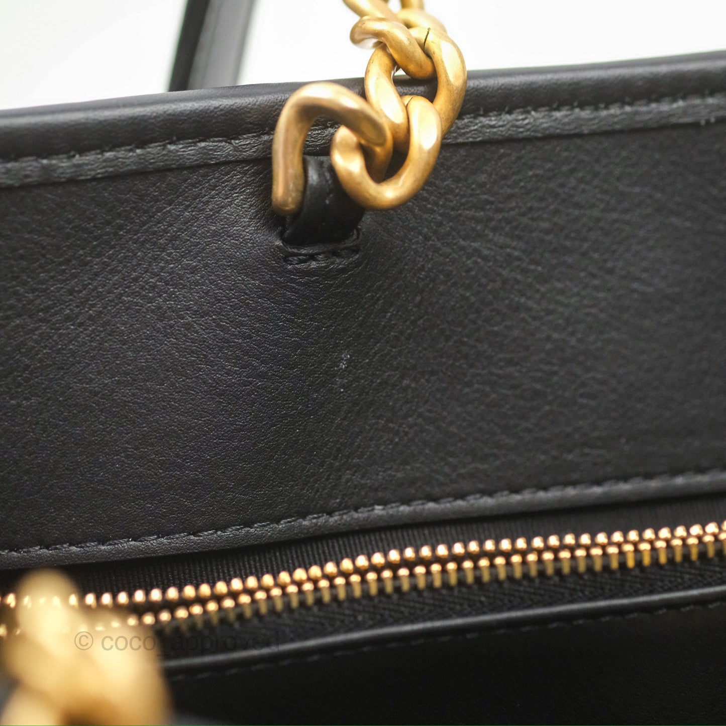 Chanel Tweed Tote Bag Leather Gold Hardware 22K