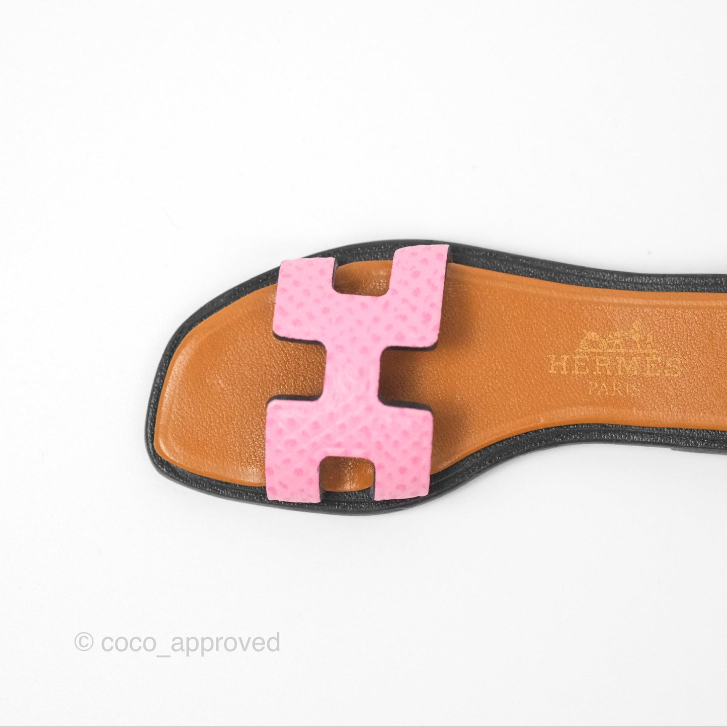 Hermès Oran Nano Charm Epsom Pink / Naturel Sable / Noir