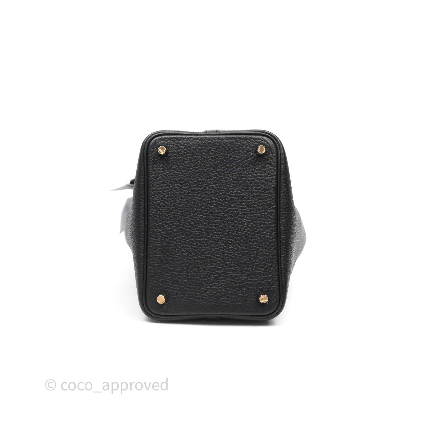 Hermès Picotin 18 Black Noir 89 Clemence Gold Hardware