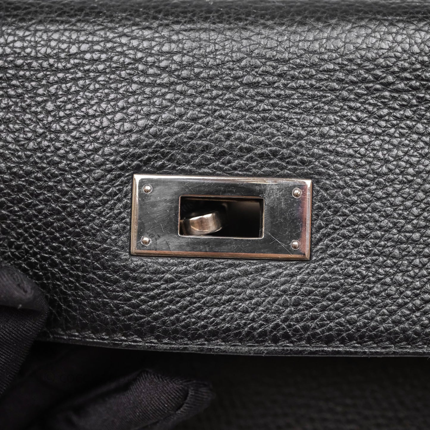 Hermès Kelly Ado Backpack GM Black Noir 89 Togo Palladium Hardware