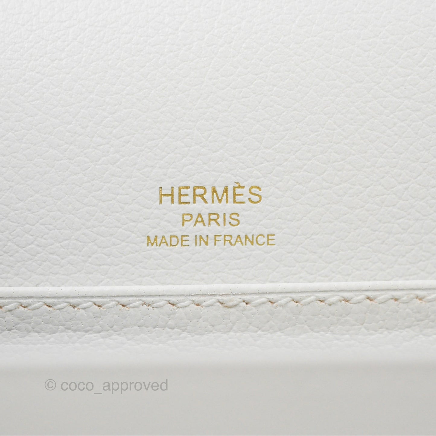 Hermès Roulis Mini 18 New White Evercolor Permabrass Hardware