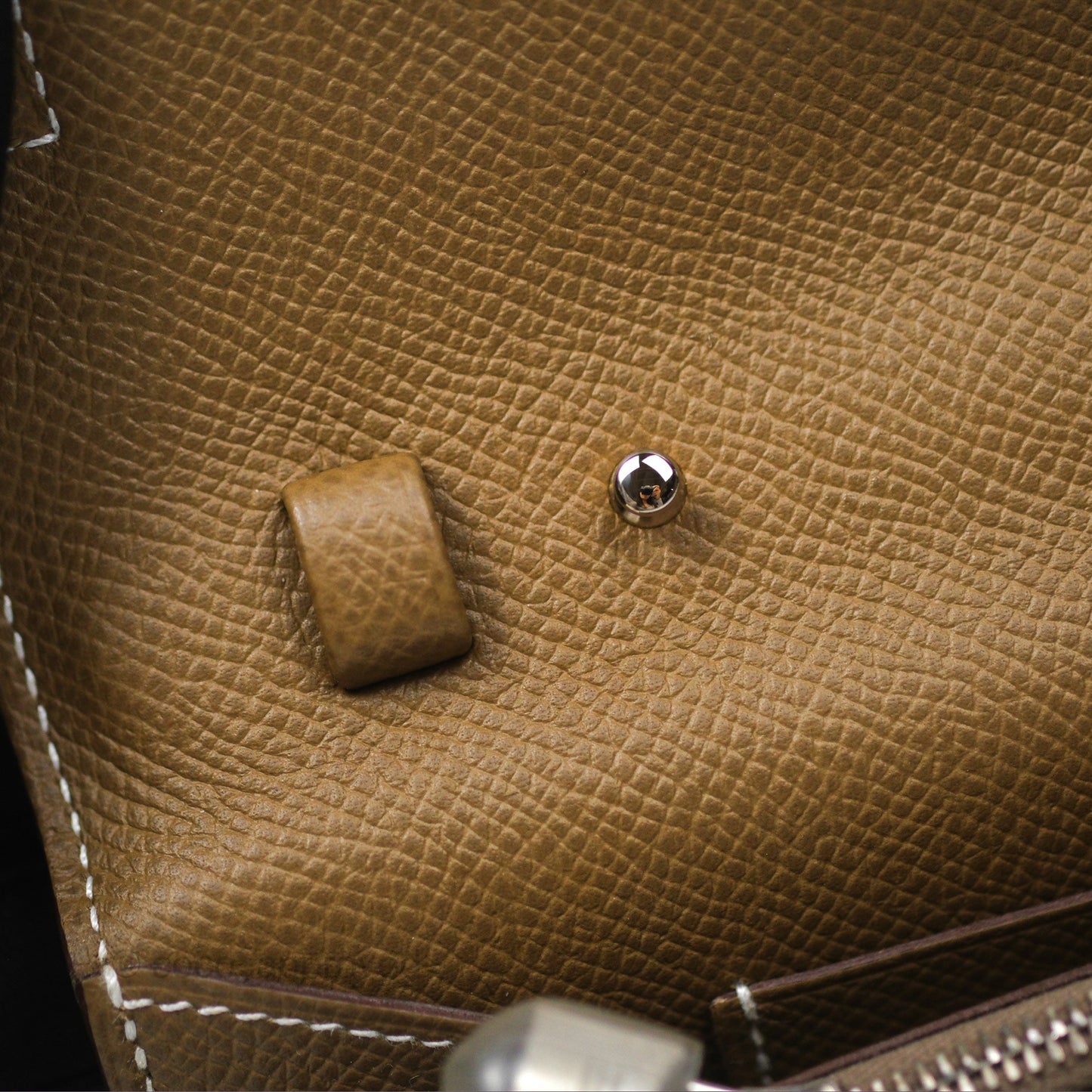 Hermès Kelly To Go Wallet Etoupe 18 Epsom Palladium Hardware