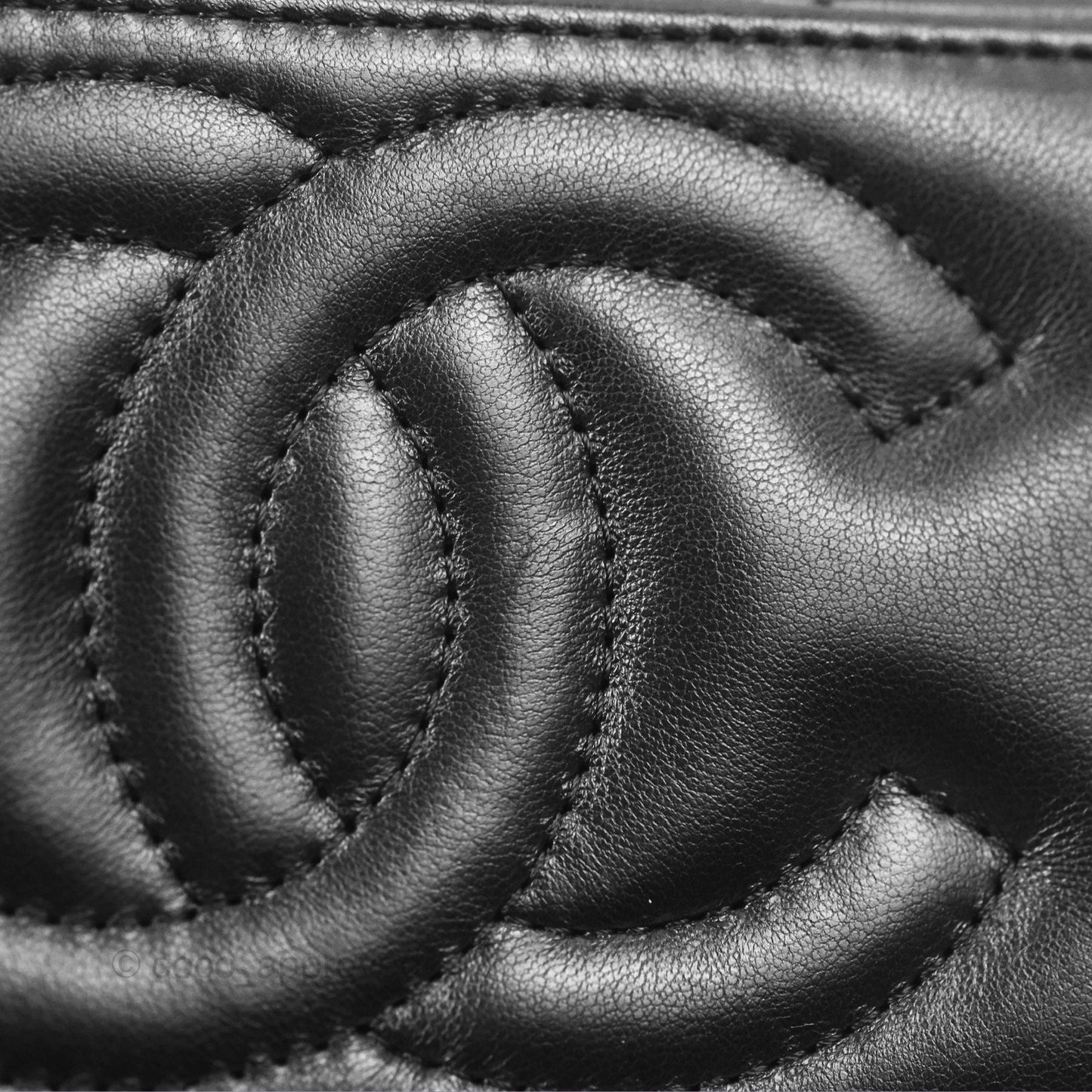 Chanel All Slide Vanity with Adjustable Chain Black Lambskin Aged Gold Hardware