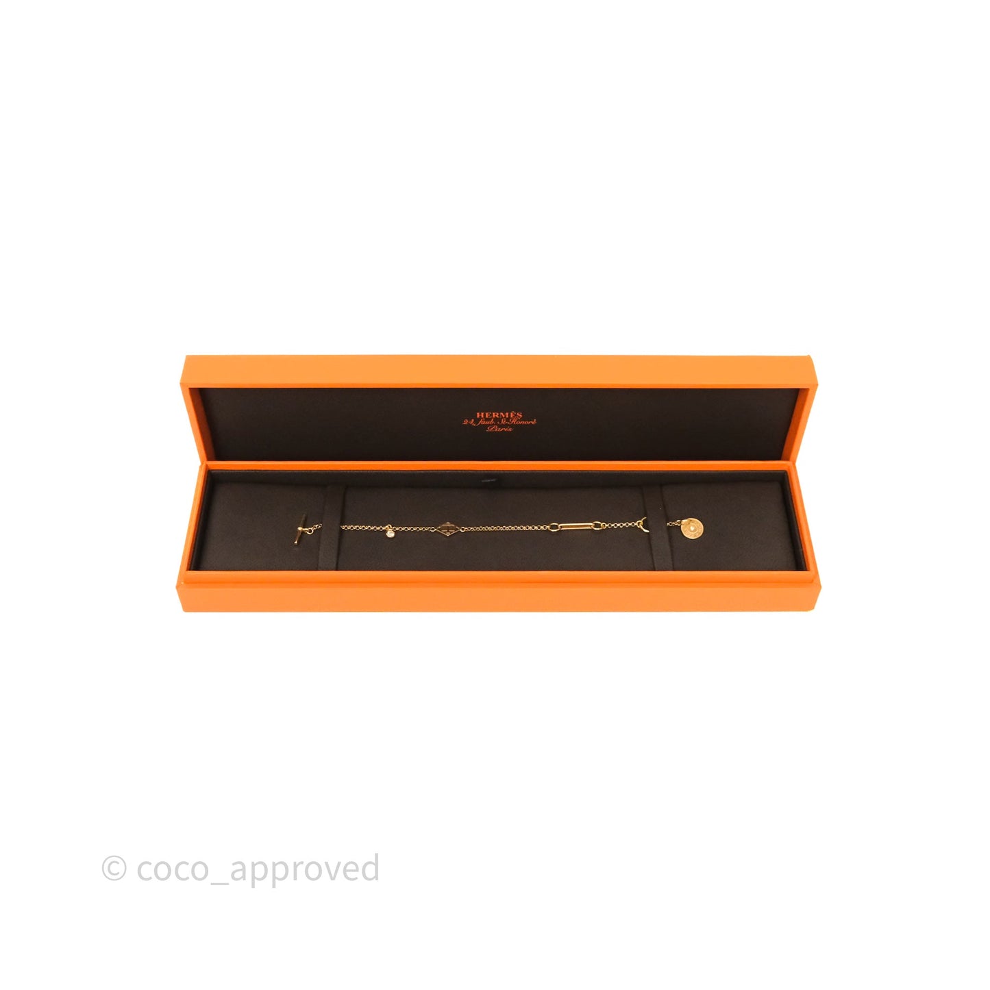 Hermes Gambade Bracelet Diamond 18K Rose Gold
