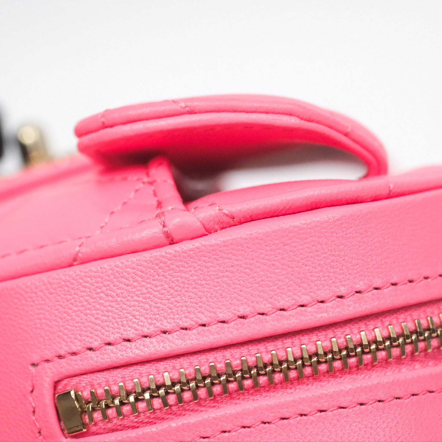Chanel Small Heart Bag Pink Lambskin Gold Hardware 22S