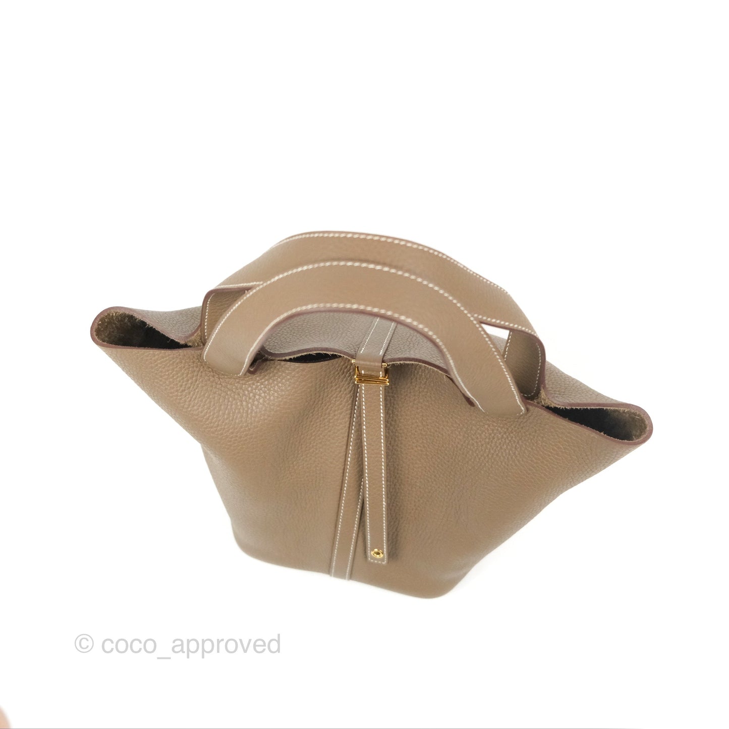Hermès Picotin 22 Etoupe Clemence Gold Hardware