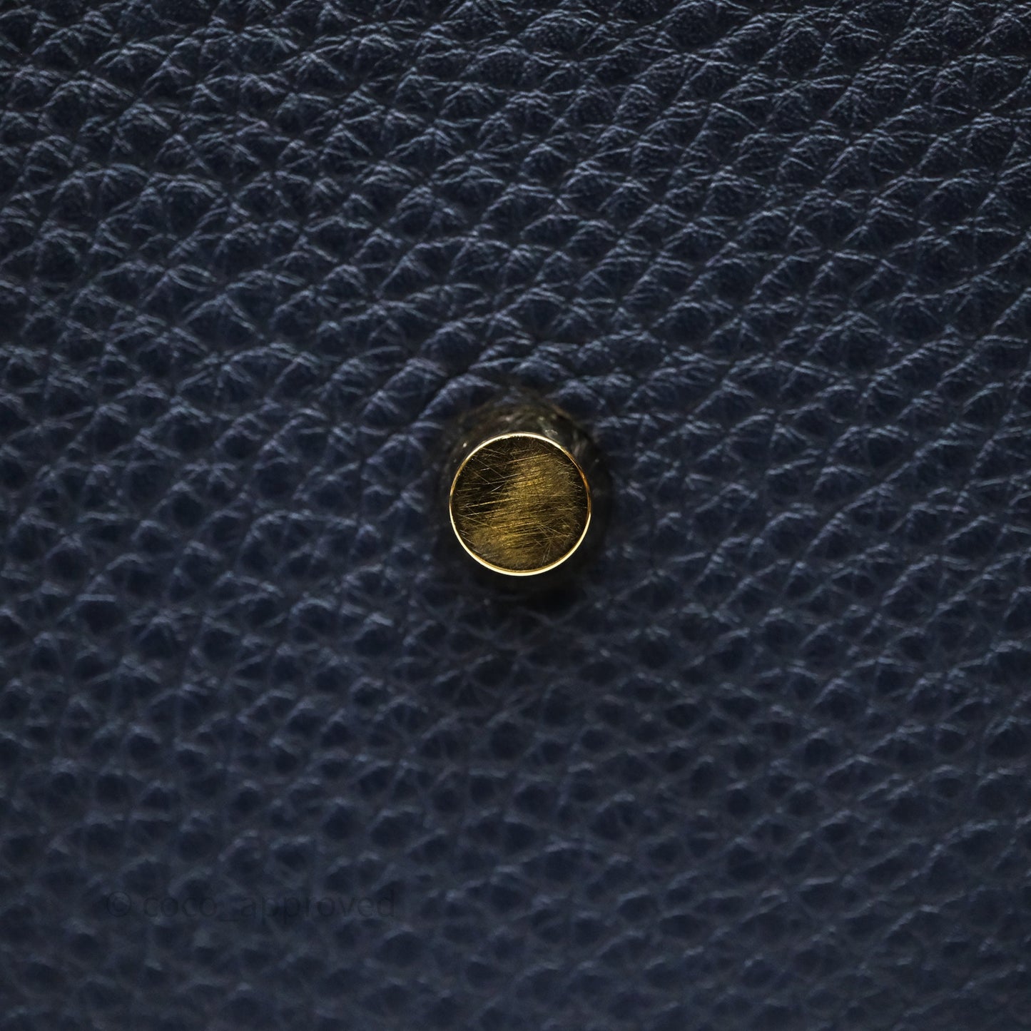 Hermès Lindy 30 Bleu Nuit 2Z Clemence Gold Hardware