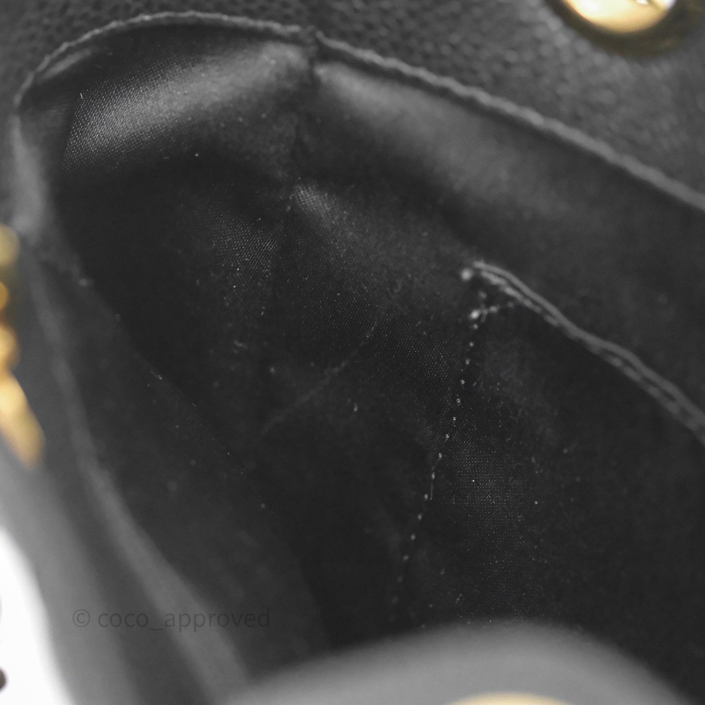 Chanel Vertical GST Black Caviar Gold Hardware