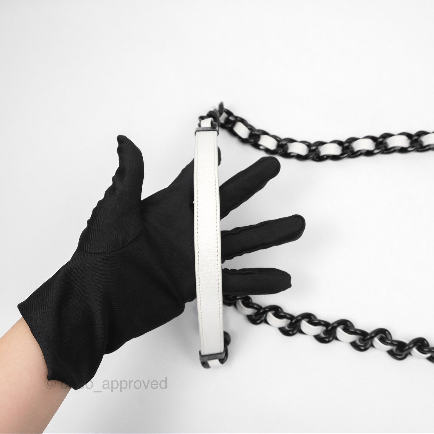 Chanel Quilted My Everything Medium Flap Bag White Caviar Incognito Hardware