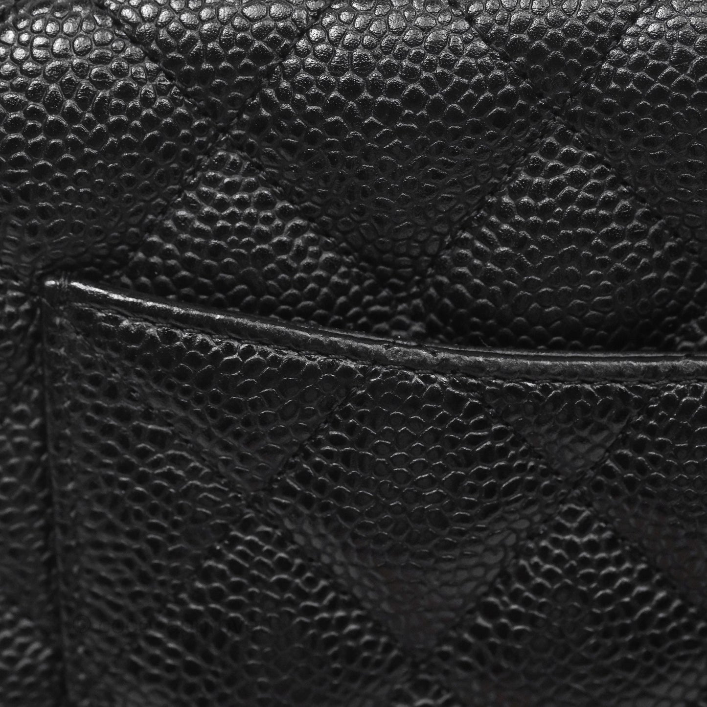 Chanel Classic Wallet On Chain WOC Quilted Black Caviar Gold Hardware