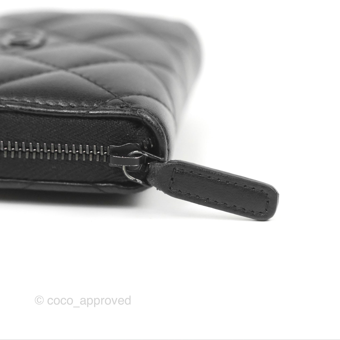 Chanel Classic Zipped Coin Purse So Black Lambskin