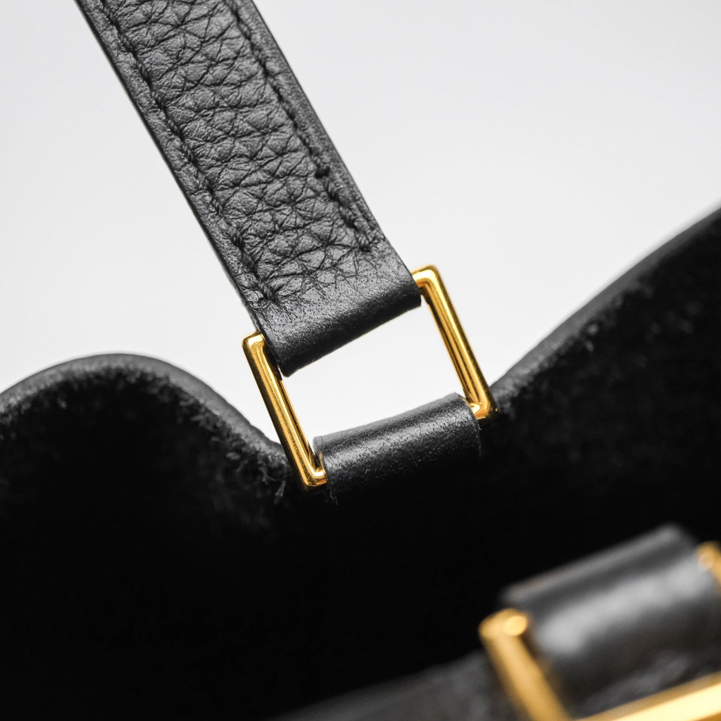 Hermès Picotin 22 Black Noir 89 Clemence Gold Hardware