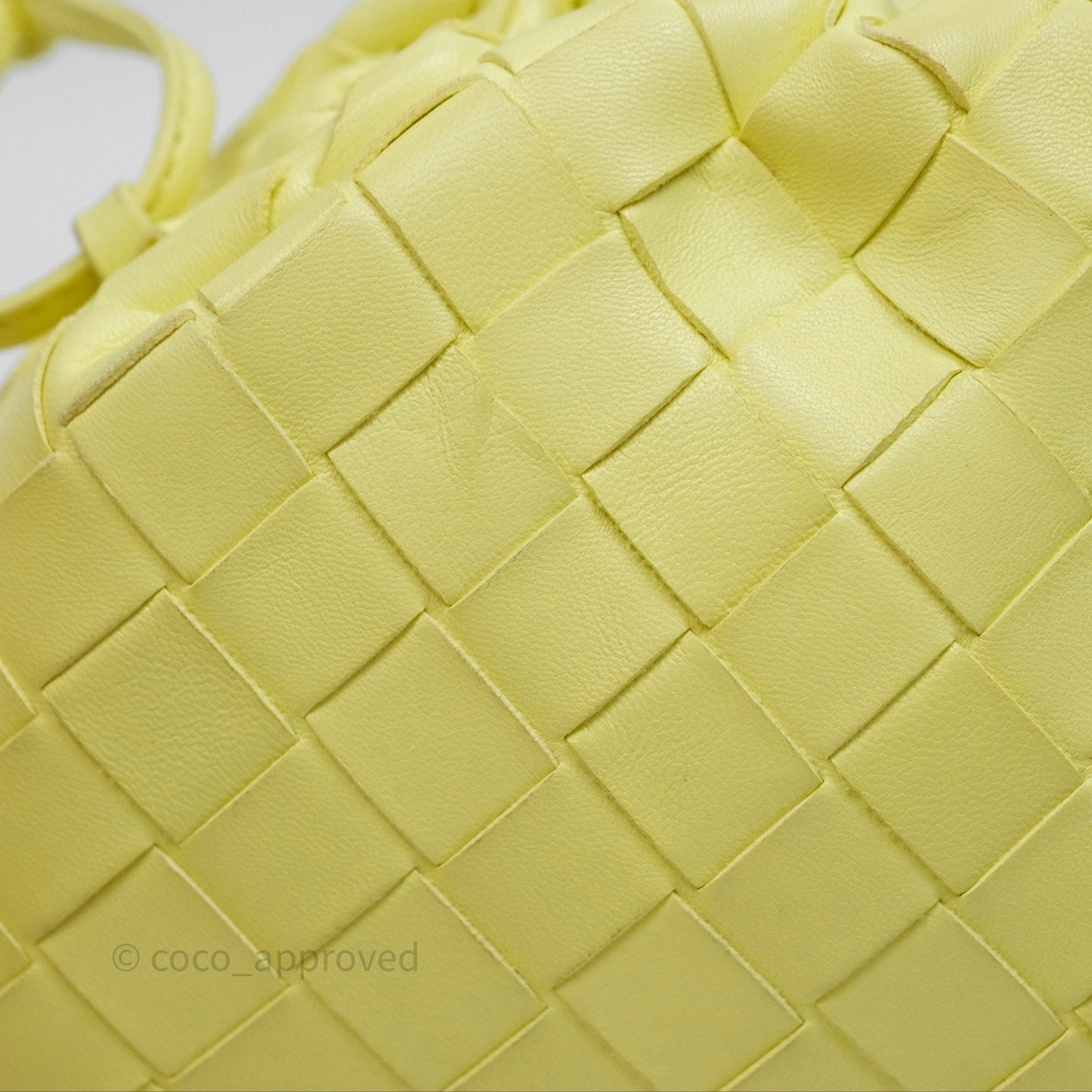 Bottega Veneta Nappa Intrecciato The Mini Pouch Yellow