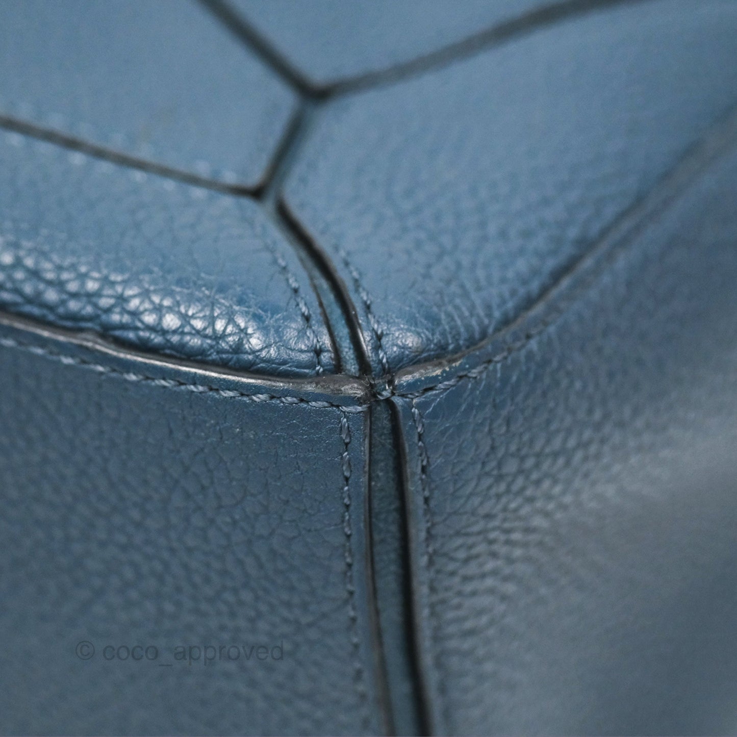 Loewe Small Puzzle Bag Navy Grained Calfskin