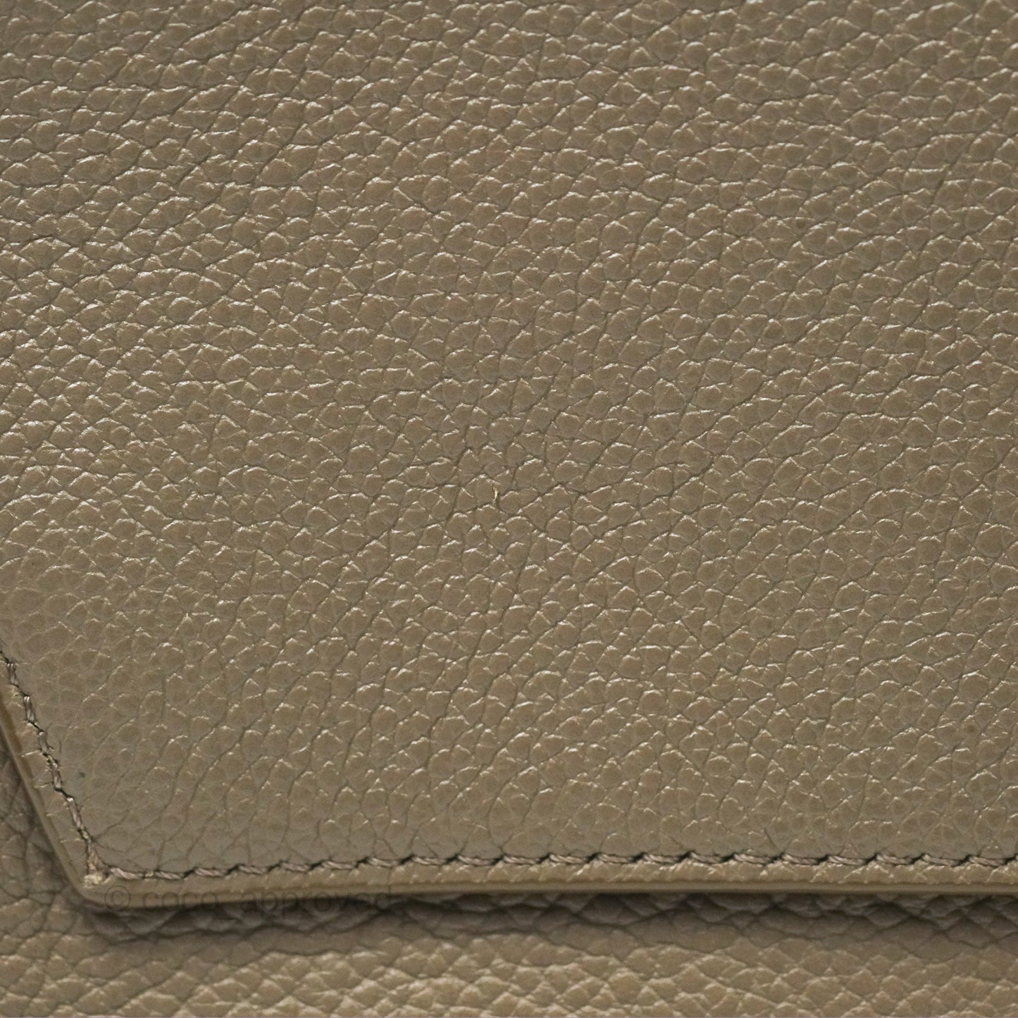 Celine Small Sangle Bucket Bag Taupe Grained Calfskin Gold Hardware