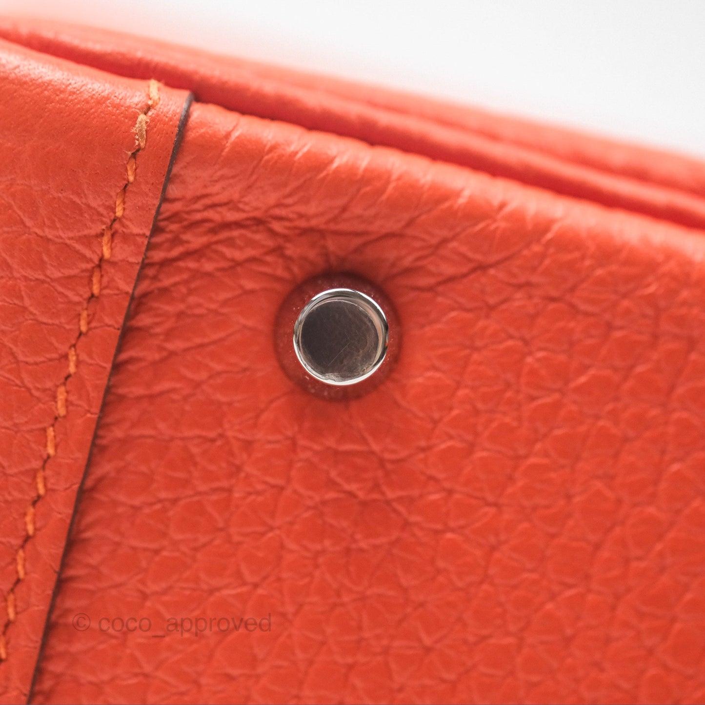 Hermès Mini Lindy 20 Orange Poppy 8V Clemence Palladium Hardware