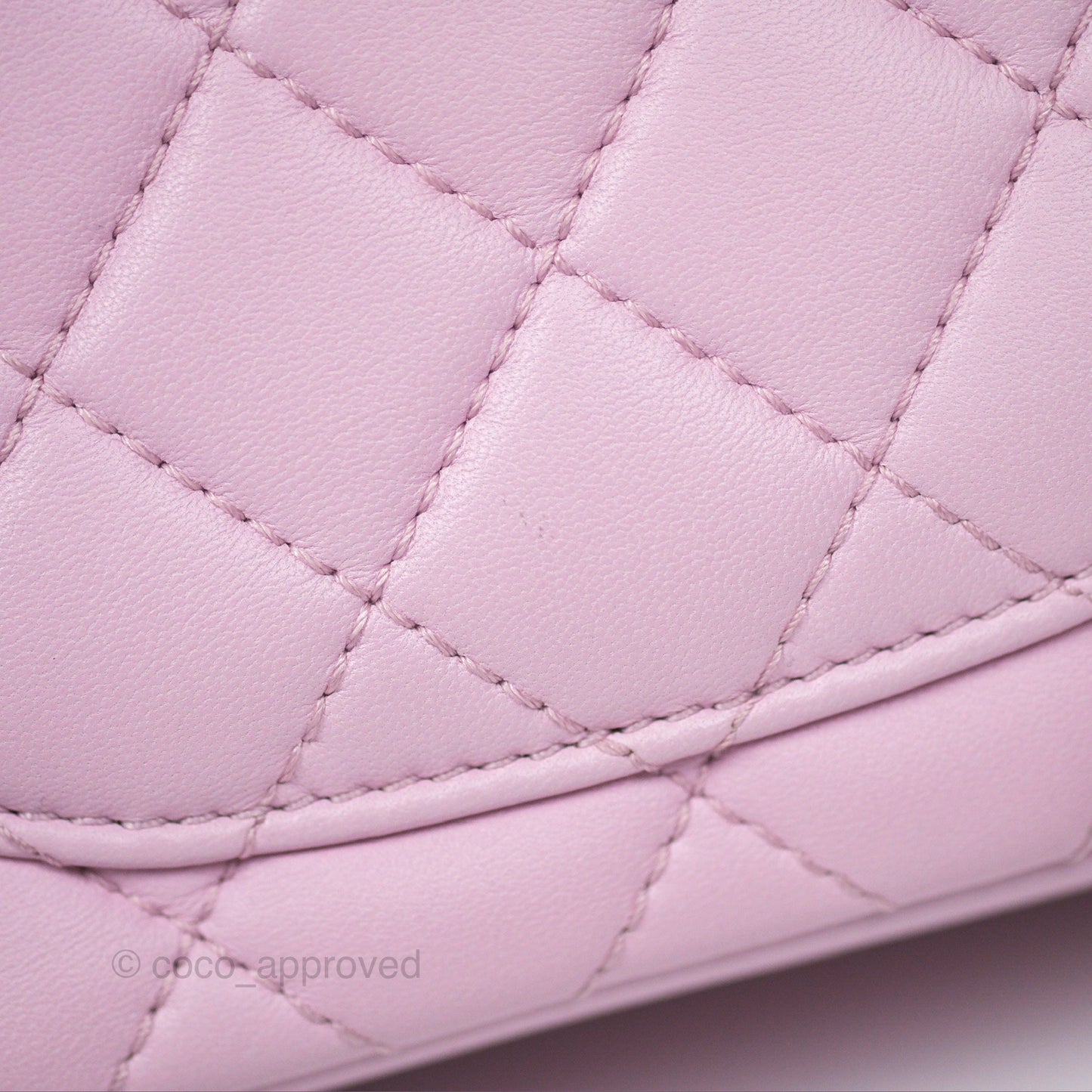 Chanel Quilted Flap Bag Pink Lambskin Aged Gold Hardware