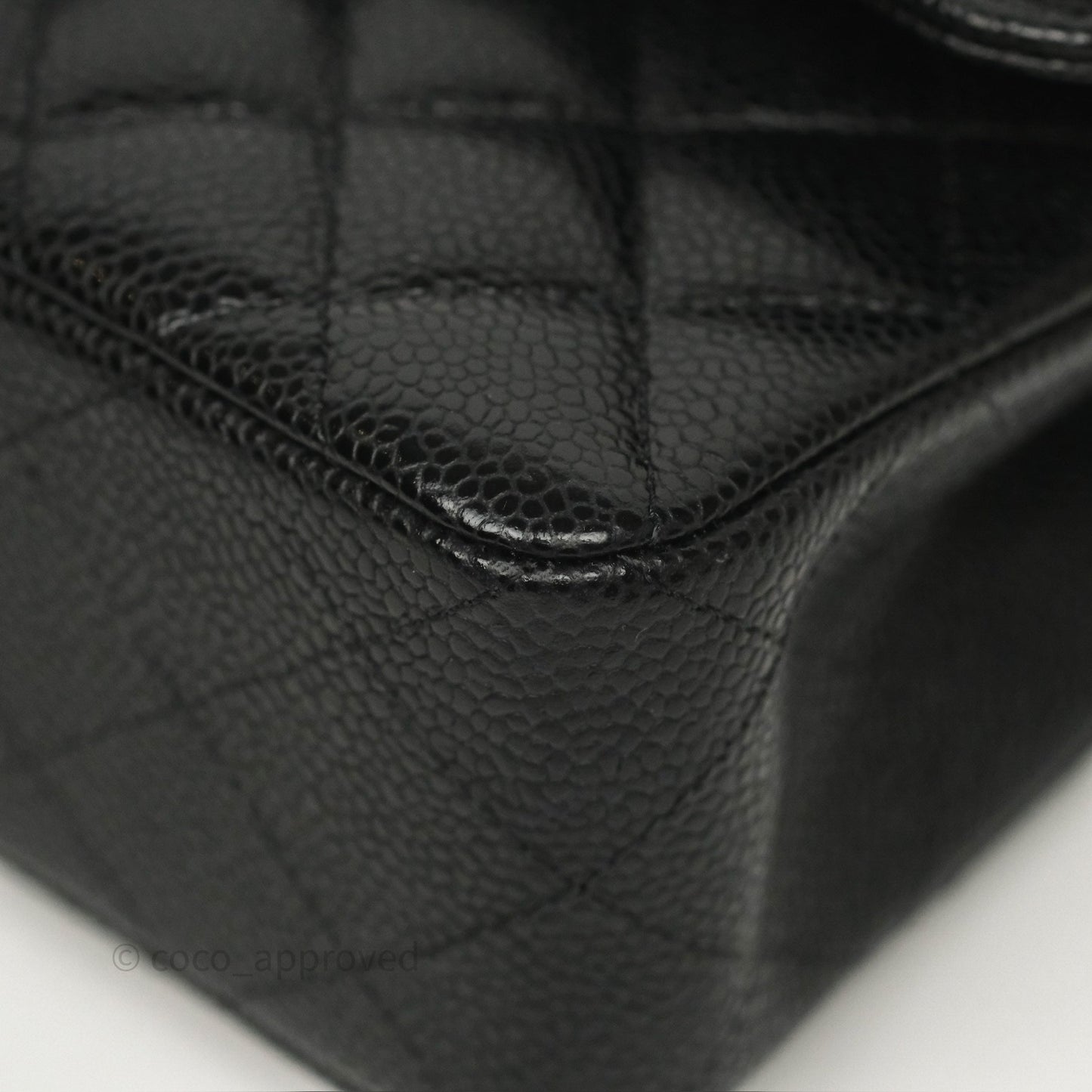 Chanel Small Classic Flap Quilted Black Caviar Silver Hardware