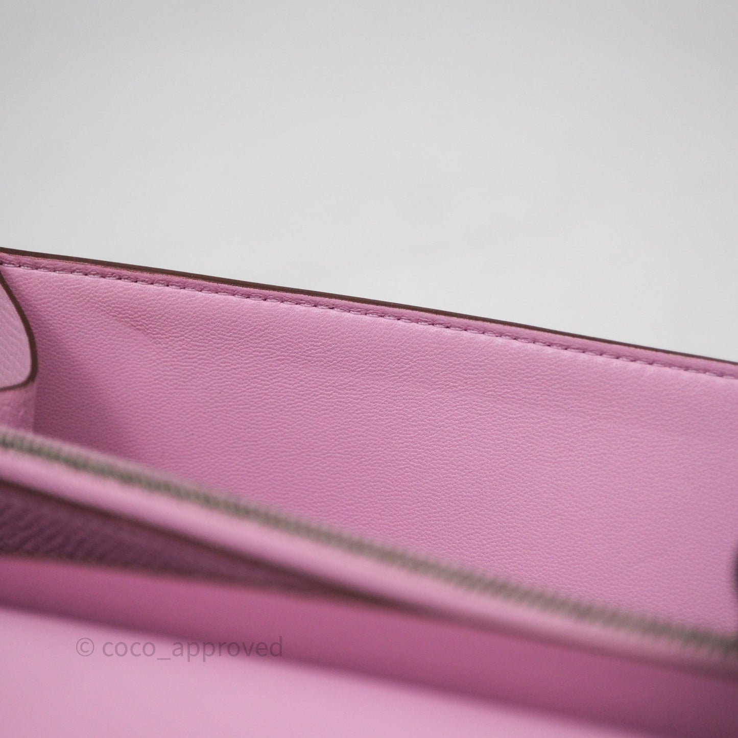 Hermès Constance To Go Wallet Mauve Sylvestre X9 Epsom Palladium hardware