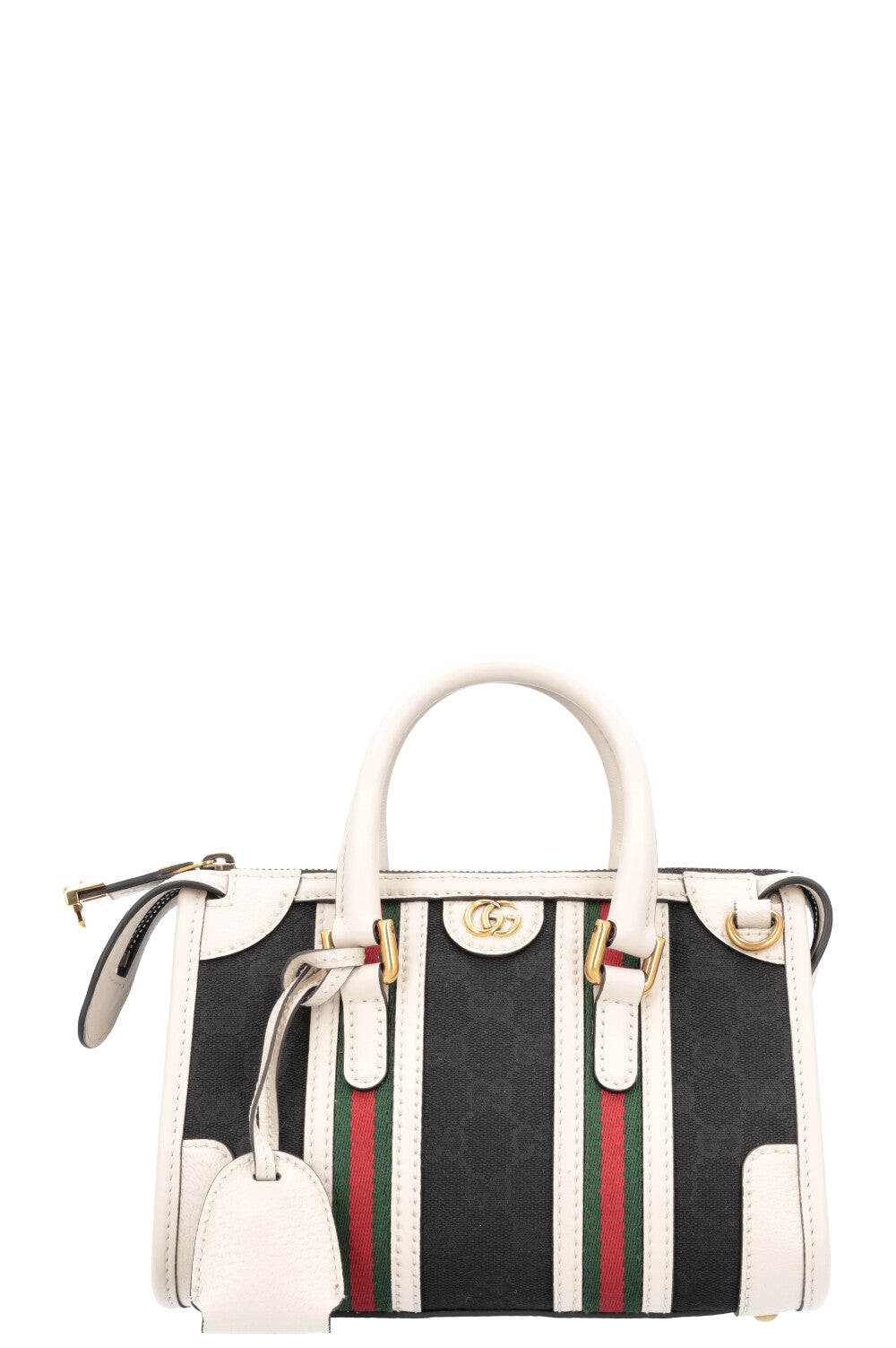 Luxury Gucci Trending 2025 Mini Double G Top Handle Bag Supreme Canvas