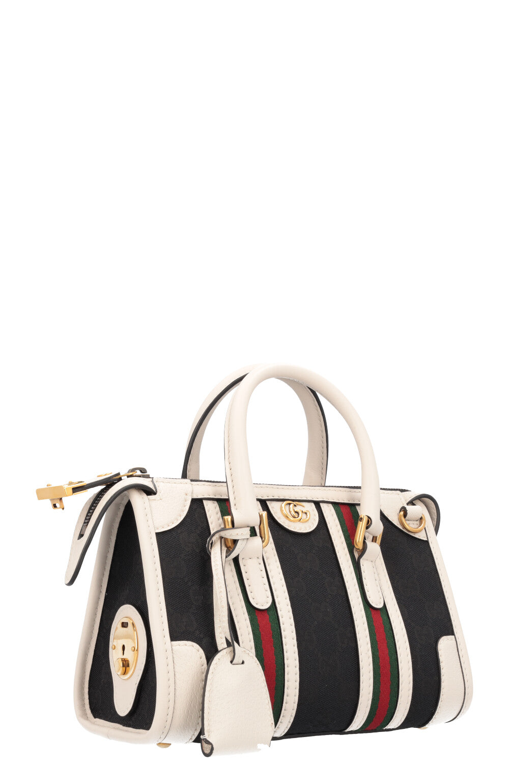 Luxury Gucci Trending 2025 Mini Double G Top Handle Bag Supreme Canvas