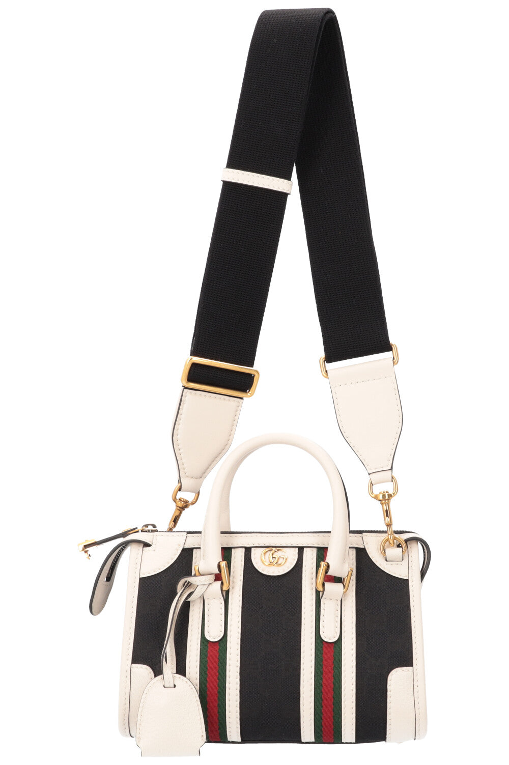 Luxury Gucci Trending 2025 Mini Double G Top Handle Bag Supreme Canvas