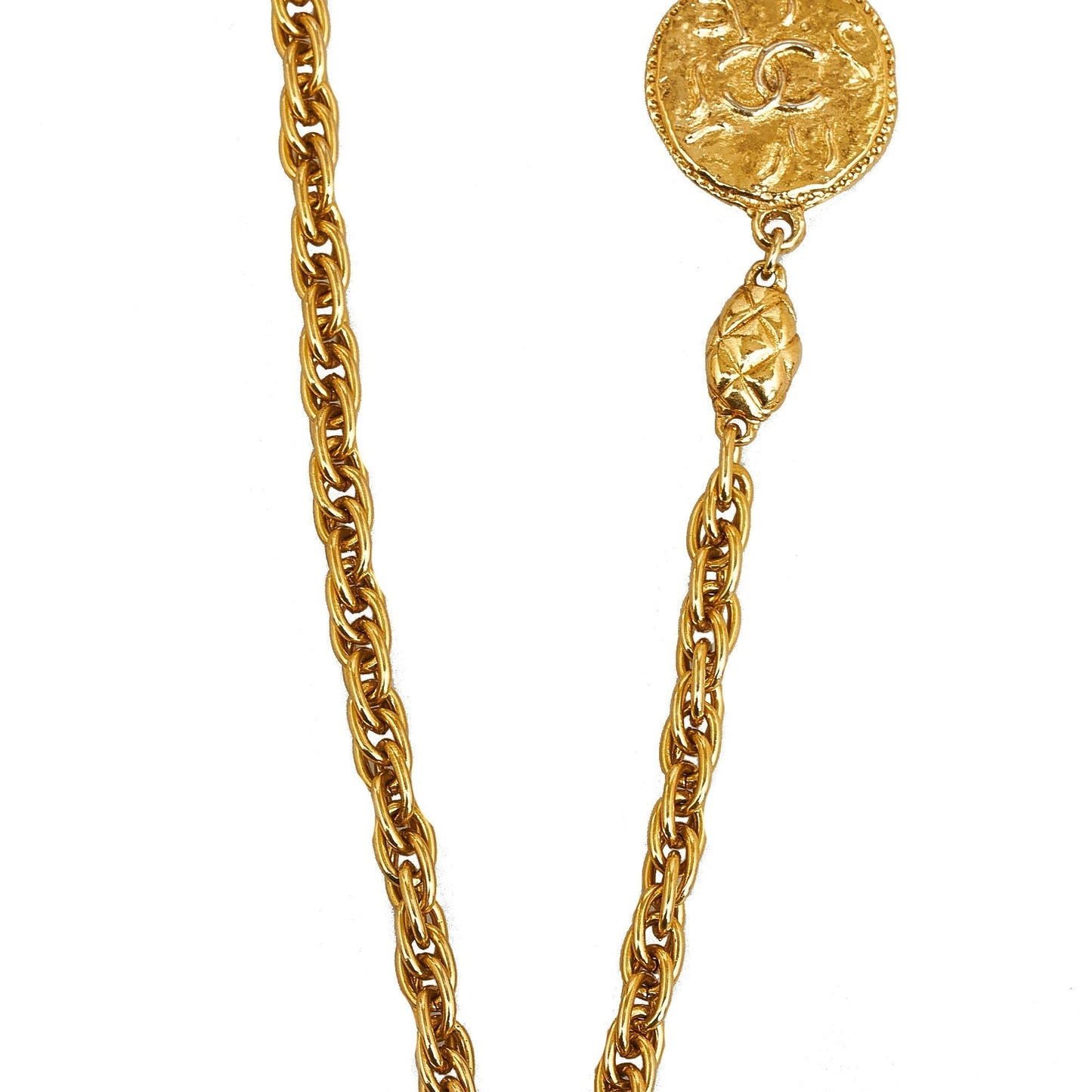 Luxury Chanel CC Medallion Necklace Costume Necklace