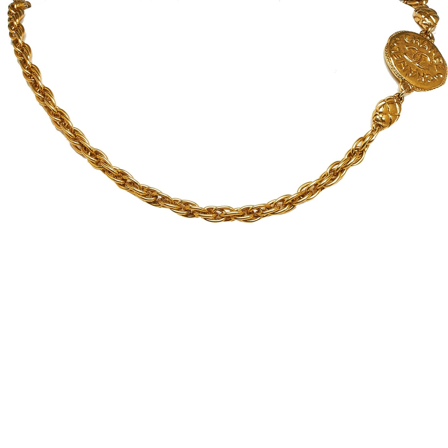 Luxury Chanel CC Medallion Necklace Costume Necklace