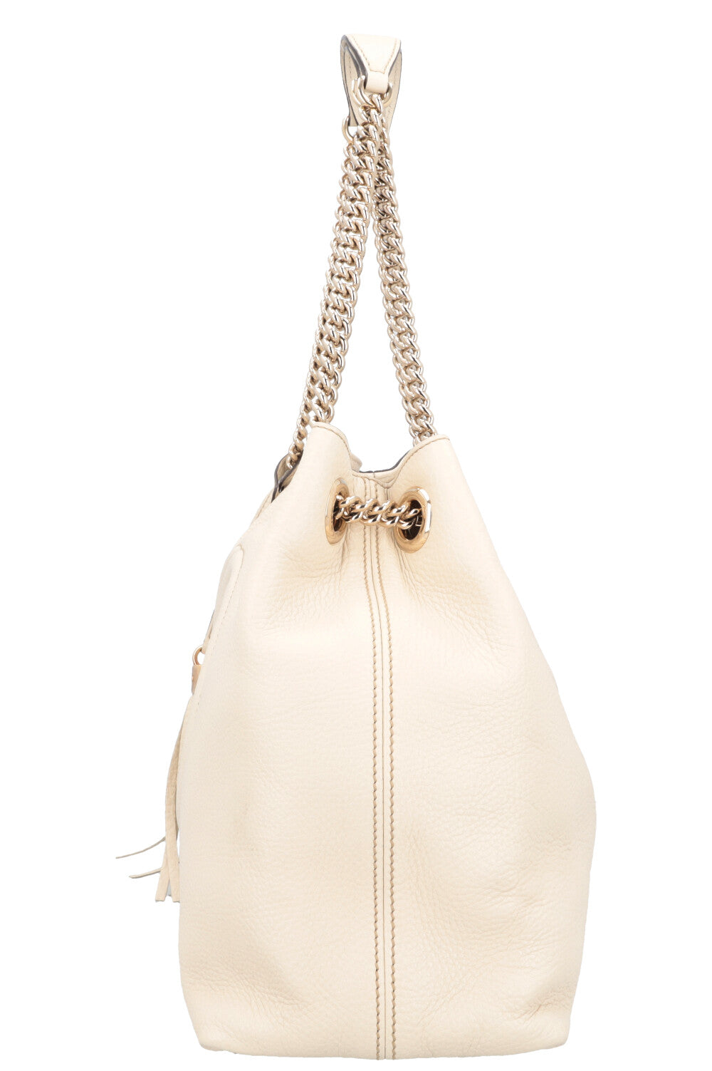 Luxury Gucci Trending 2025 Interlocking Soho Shoulder Bag Ivory