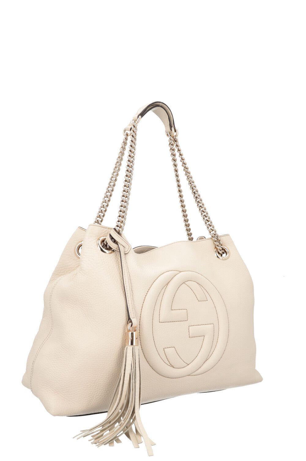 Luxury Gucci Trending 2025 Interlocking Soho Shoulder Bag Ivory