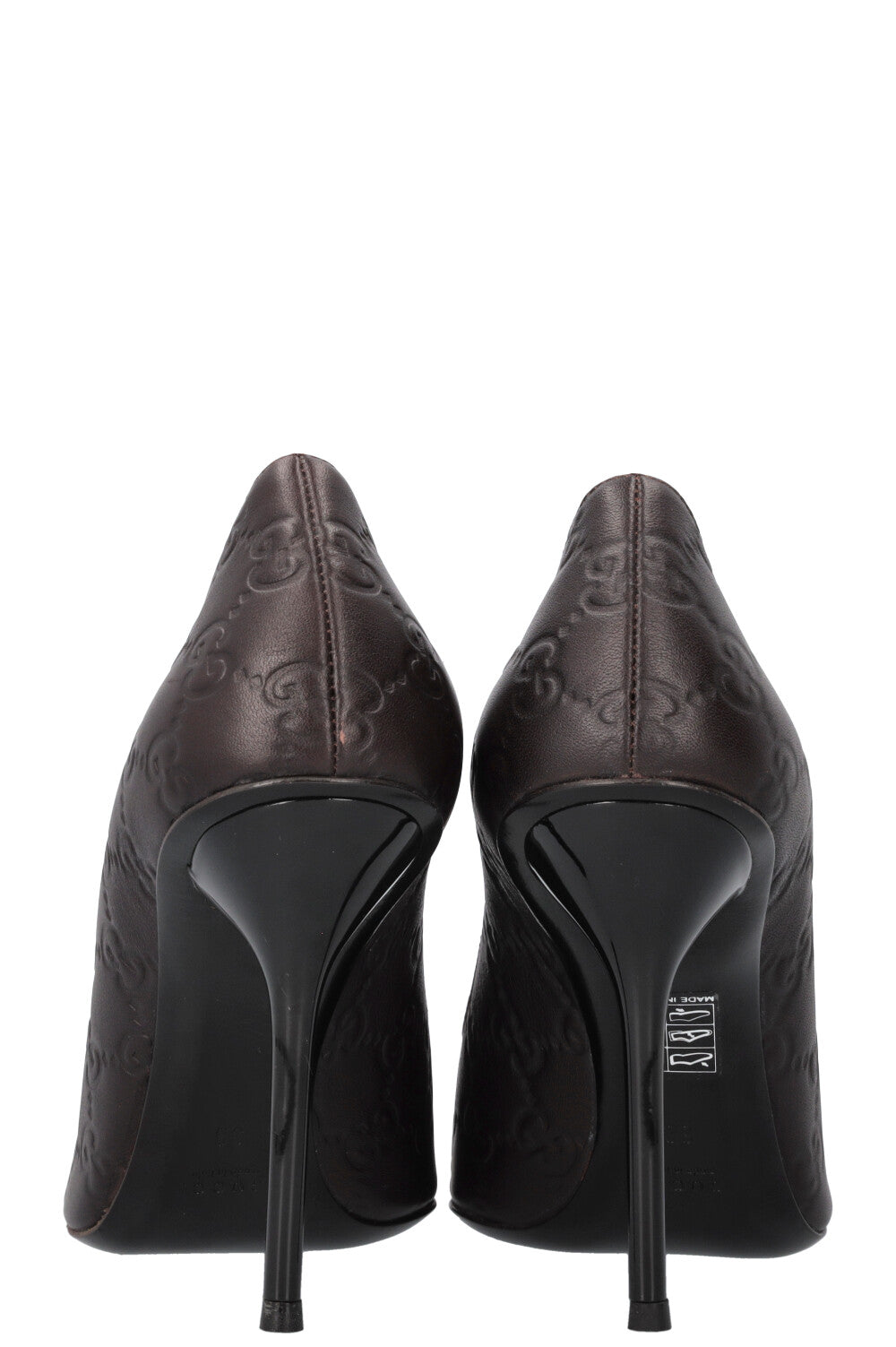 Luxury Gucci Trending 2025 GG Heels Leather Brown